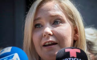 File. Virginia Roberts Giuffre speaks during a news conference outside a Manhattan court in New York, 27 August 2019